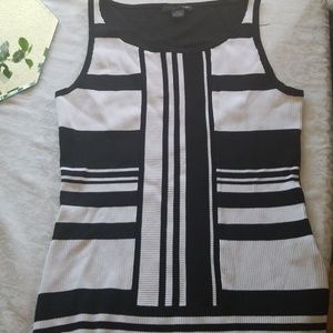 White and black shirt